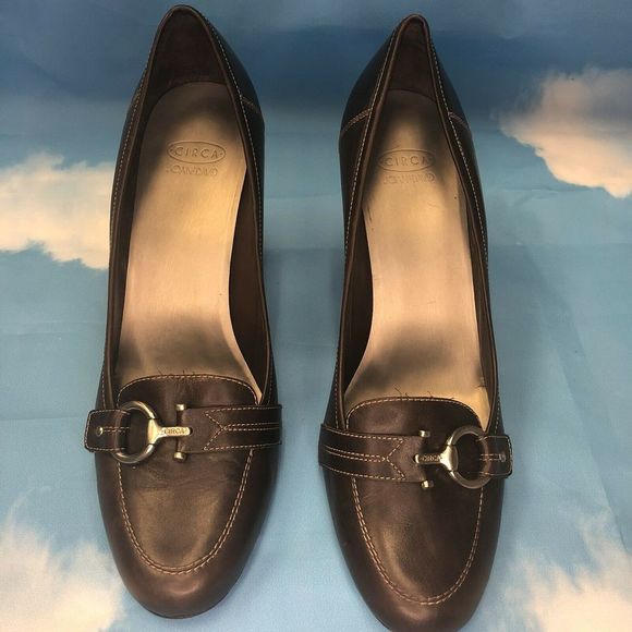 Circa Joan And David Brown Leather Pump Size 9.5 - Picture 5 of 8